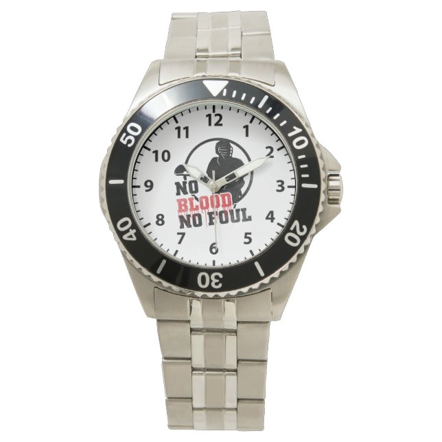 No Blood No Foul Lacrosse Watch (Front)