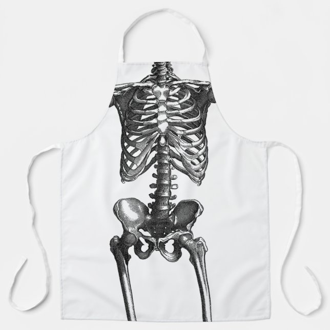 “No Bones About It” Skeleton Apron (Front)