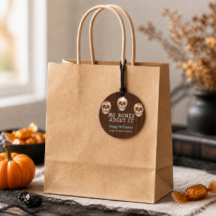 No Bones About It Sugar Skull Favour Tags