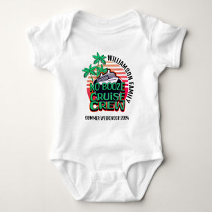 NO BOOZE CRUISE CREW Family Group Party Baby Bodysuit