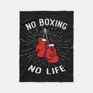 No Boxing No Life Punch Boxing Gloves Martial Arts Fleece Blanket