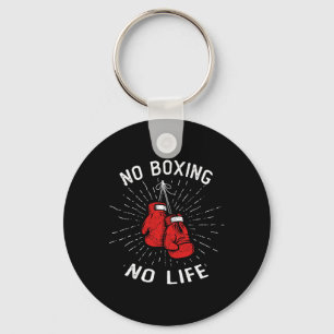 No Boxing No Life Punch Boxing Gloves Martial Arts Key Ring