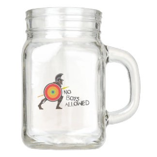 No Boys Allowed! Mason Jar
