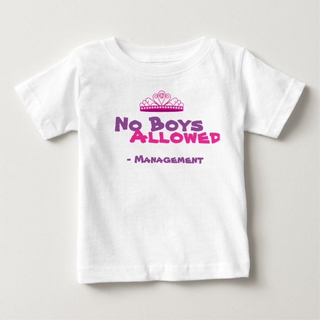 No Boys Allowed Shirt (Front)