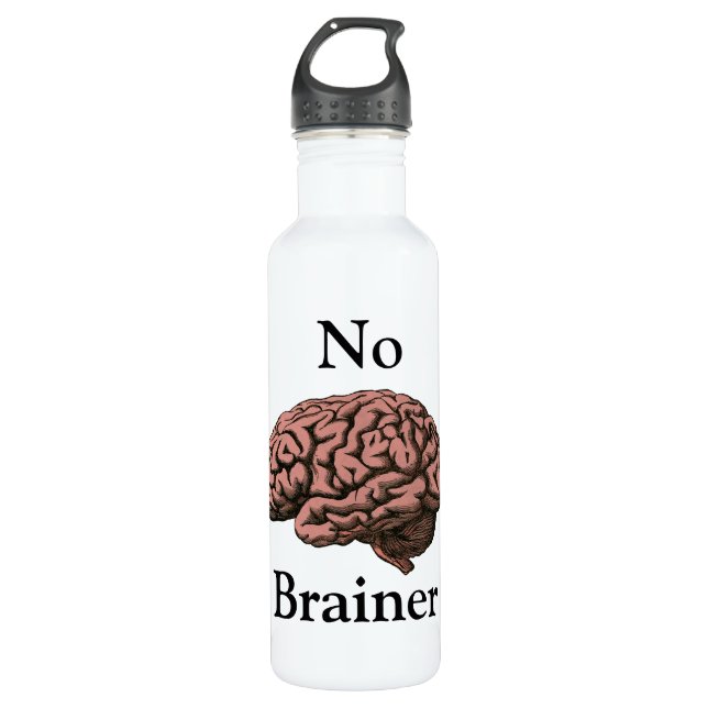 No Brainer Water Bottle (Front)