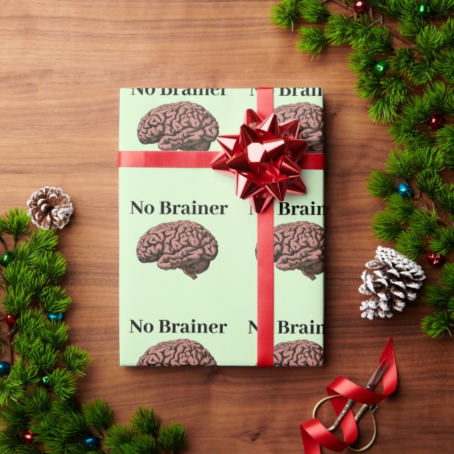 No Brainer Wrapping Paper (Holiday Gift)