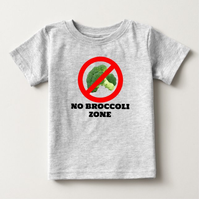 No Broccoli  Baby T-Shirt (Front)