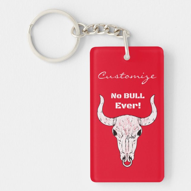 No Bull Ever Thunder_Cove Key Ring (Front)