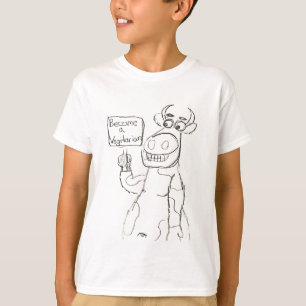 NO BULL!  Vegetarians Rock! T-Shirt