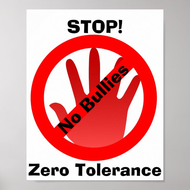 No Bullies Poster (Front)