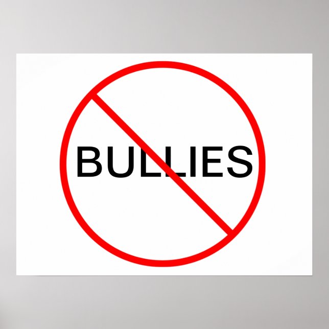 No Bullies Poster (Front)