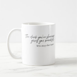 "no bully here" coffee mug