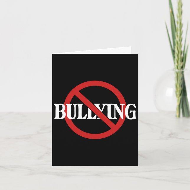 No Bullying Stop Bullying Kindness Orange Unity Card (Front)