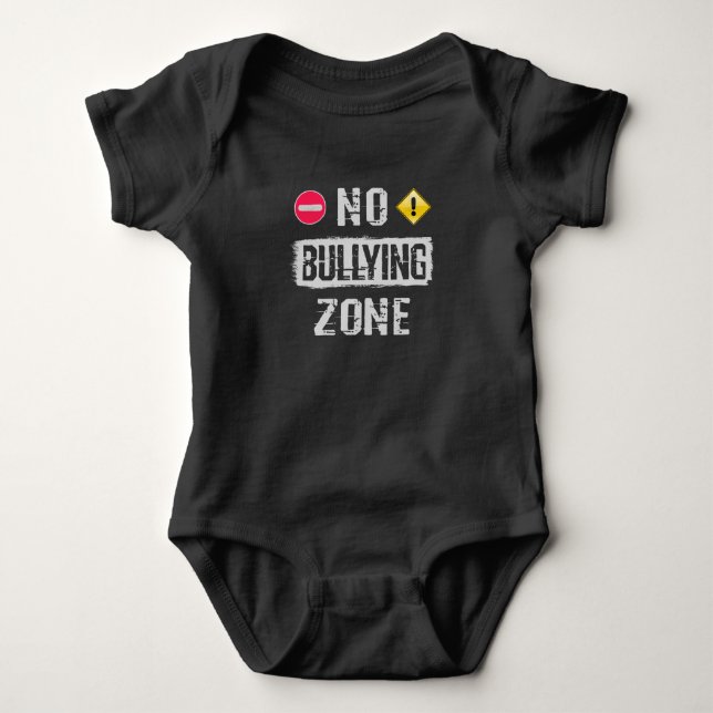 No Bullying Zone Baby Bodysuit (Front)