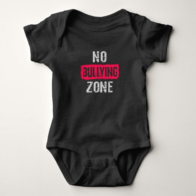 No Bullying Zone Baby Bodysuit (Front)