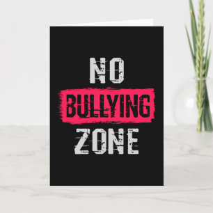 No Bullying Zone Card