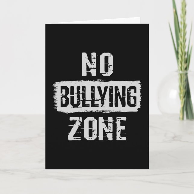 No Bullying Zone Card (Front)