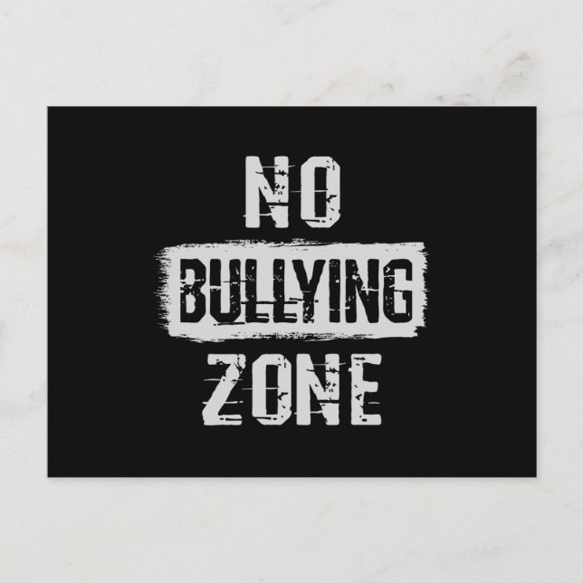 No Bullying Zone Postcard (Front)