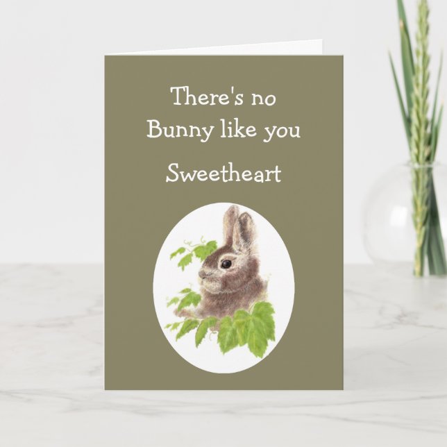 No Bunny Like You Love Notes Sweetheart Rabbit (Front)
