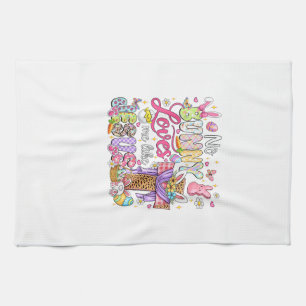 No Bunny Loves Me Like Jesus Easter Christian Kids Tea Towel