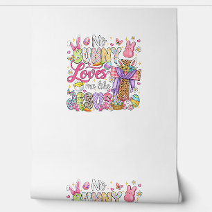 No Bunny Loves Me Like Jesus Easter Christian Kids Wallpaper
