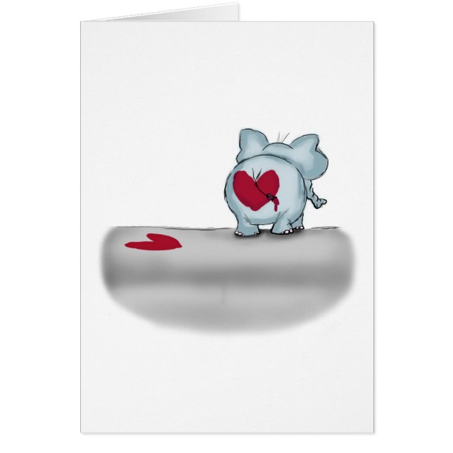 No buts about it - Elephant Butt with heart (Front)