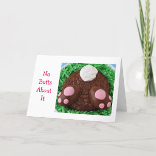 NO BUTTS ABOUT IT-EASTER WISH IS HUGE HOLIDAY CARD