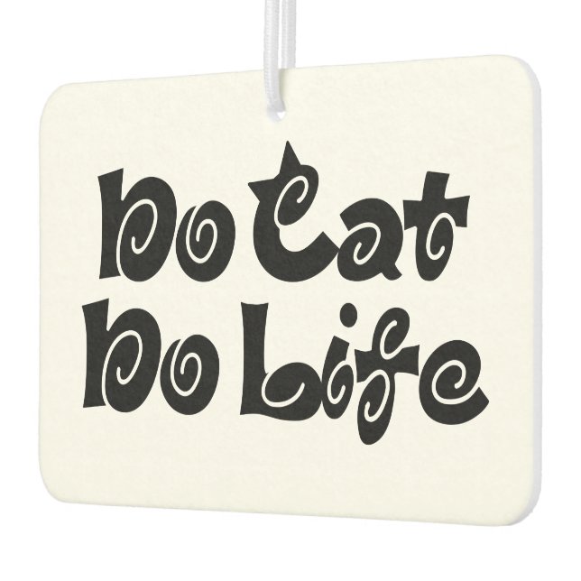 No Cat No Life Car Air Freshener (Left)