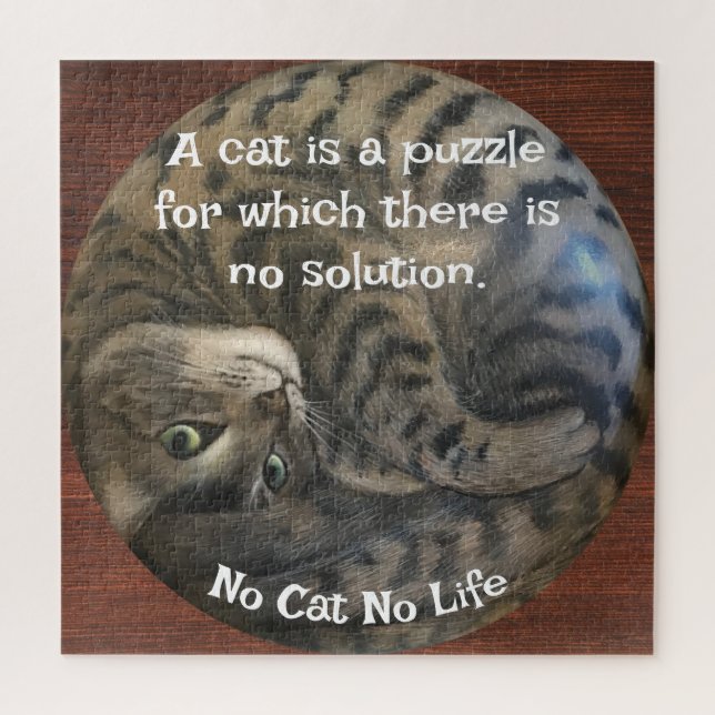 No Cat No Life Jigsaw Puzzle (Vertical)