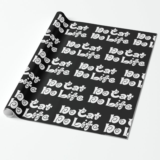 No Cat No Life Wrapping Paper (Unrolled)