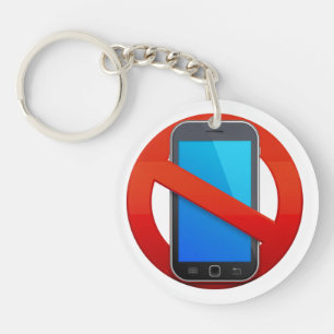 NO CELL PHONES Keychain - SRF