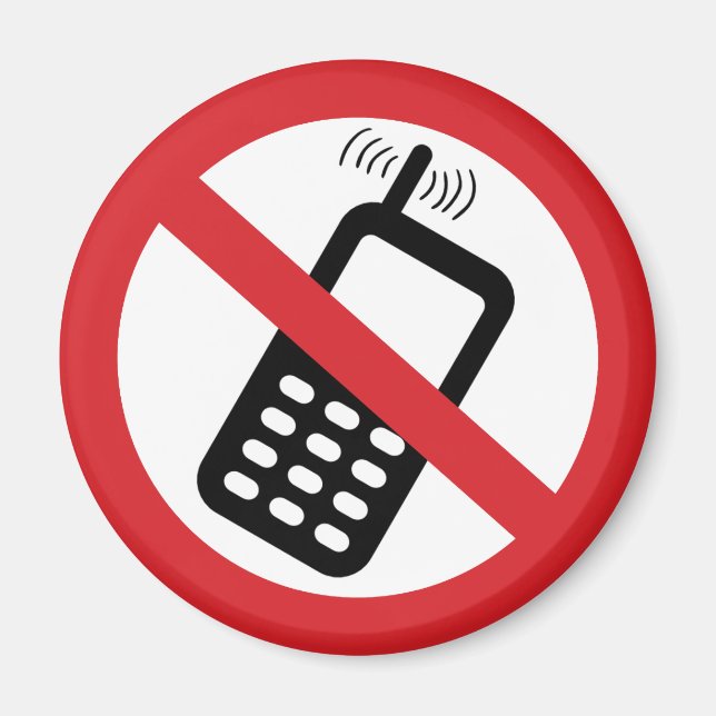 No Cell Phones Magnet (Front)