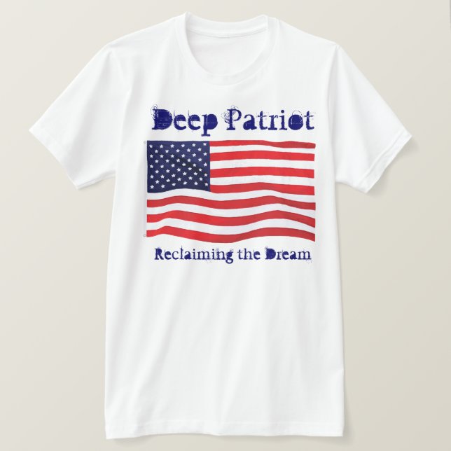 No Cheap Patriot Here! T-Shirt (Design Front)