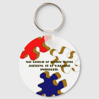 No Child Is Born With Autism. It I... - Customised Key Ring