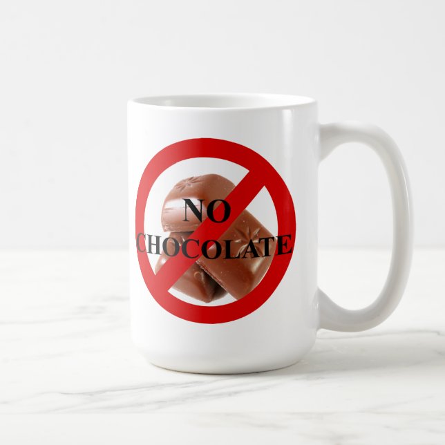 No chocolate coffee mug (Right)