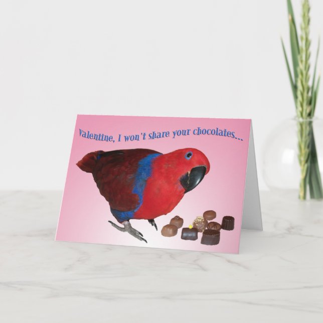 No Chocolate Holiday Card (Front)