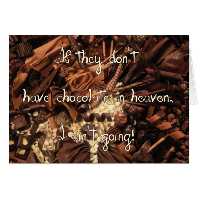 No Chocolate in Heaven (Front Horizontal)