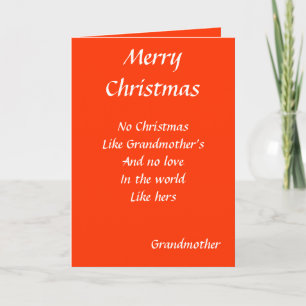 No christmas like grandma's greeting cards