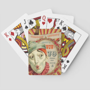 No Clowning, It Is a Vintage 70th Birthday  Playing Cards