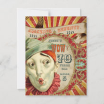 No Clowning, It Is Vintage 70th Birthday