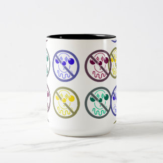 No Clowns - Tutti Frutti Two-Tone Coffee Mug