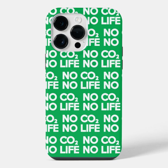 NO CO2 NO LIFE iPhone CASE (Back)