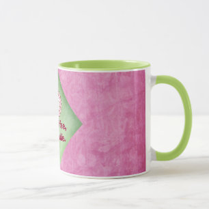 No Coffee No Talkie in Pink and Green Mug