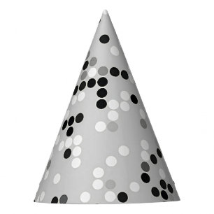 No Colour Dots Party Hat