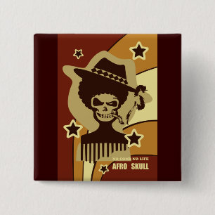 NO COMB NO LIFE 15 CM SQUARE BADGE