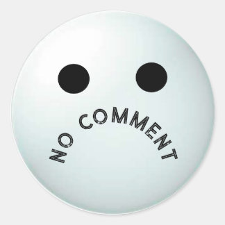 NO COMMENT Sticker