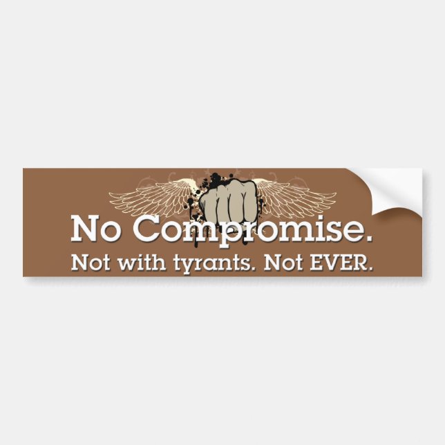 no compromise sticker (Front)