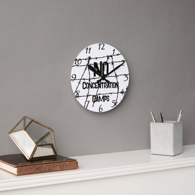 No Concentration Camps Clock (Office)