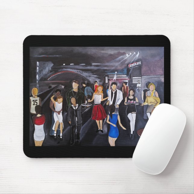 No Control Painting by Alfred Fox Mouse Mat (With Mouse)