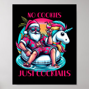 No Cookies Just Tails Funny Christmas In July Summ Poster